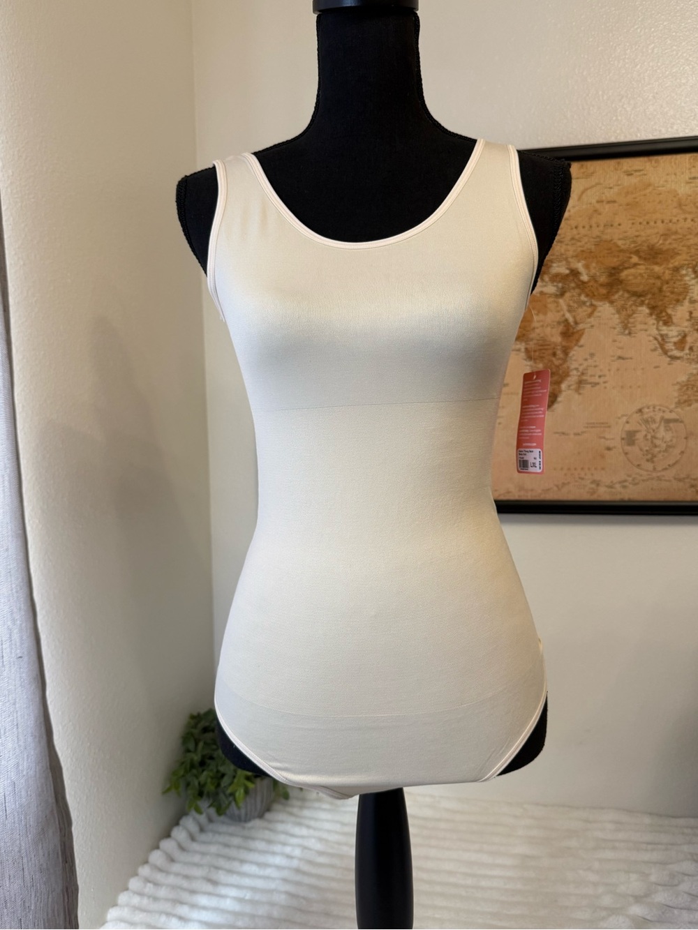 Yummie shapewear nude thong bodysuit L XL